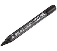 Pilot Pen - Marcatore permanente 100 - Nero - Punta tonda 4,5 mm - Cf 12 pz