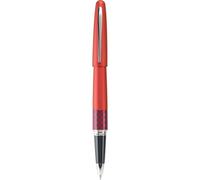 Pilot MR Retro Pop Collection Gel Roller Pen in Gift Box Red Barrel with Wave Accent Fine Point Stainless Steel Nib Refillable Black Ink