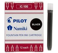 PILOT Namiki - Cartuccia d'inchiostro per supporto senza tappo, colore: Nero, VE = 1
