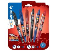 PILOT Naruto 3 colori - confezione da 6 pennarelli - 3 palline FriXion + 3 cl...