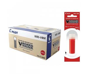 Pilot NRVBMR Confezione da 12 ricariche per pennarelli rossi V-Board Master