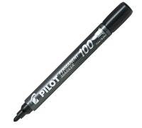 Pilot Rotulador Permanente 100 - Punta Fina de Bala 4,5mm - Trazo 1mm - Color Negro