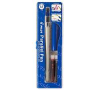 Pilot, Parallel Pen, set penna calligrafica, due colori, con cartucce di inchiostro rosso e blu, pennino 6,0 mm (90053), pennino 6,0 mm