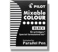 Pilot Parallel Refill Cartridge 6/Pkg-Black Ink