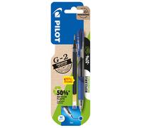 Pilot Pen 2605003BM G-2 Gel Pen Refillable + 1 Refill M 0.7 mm Blue