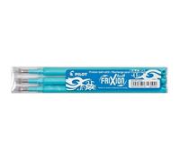 Pilot Pen Frixion 0.7mm Refill - Light Blue/ Turquoise (Pack of 3)
