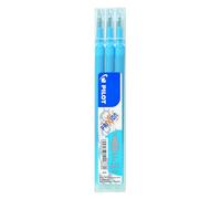 PILOT Pen Frixion - Ricariche per penna a sfera cancellabile Frixion, 0,5 mm, confezione da 3, colore: Turchese