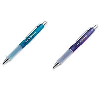 Pilot, penna a sfera ricaricabile e retrattile con inchiostro gel, punta fine, canna viola, inchiostro nero (36261) e inchiostro blu, inchiostro nero, penna singola (36260)