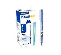 Roller Hi Tecpoint V5 con cappuccio - punta 0,5mm - blu - Pilot - conf. 16 + 4 pezzi