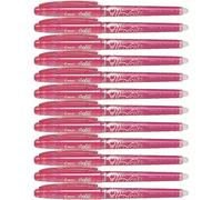 Pilot - Penna con testa a sfera a gel, cancellabile, Nero, 12 pezzi