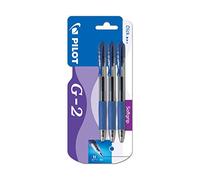 Pilot, Penna roller G207, con inchiostro gel, retrattile, tratto da 0,7 mm 0,7 mm Tripla Blu