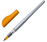 Pilot Penna stilografica parallela Pen, 6,0 mm, colore: Argento/Blu, senza cartucce, 2,4 mm Feder