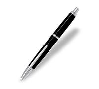 Pilot Penna stilografica retrattile media senza cappuccio con finiture in rodio - argento