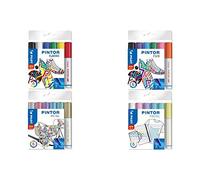 PILOT Pennarello a pigmenti PINTOR, medio, set da 6 pezzi "METAL MIX", riceverete 1 confezione, contenuto della confezione: set da 6 pezzi
