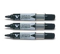 PILOT Pennarello V Boardmaster Begreen Set da 3 pezzi, nero