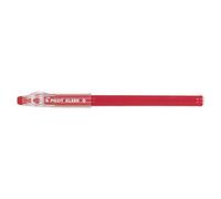 Pilot - Penne a Sfera con Cappuccio, Serie Kleer, cancellabili, a punta fine, Colore: Rosso, Set da 6 Pezzi
