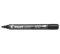 Pilot Pen - Marcatore permanente 100 - Nero - Punta tonda 4,5 mm - Cf 12 pz
