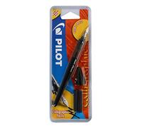 Pilot Plumix - Penna stilografica, cartuccia d'inchiostro nero, Large 0,70 mm