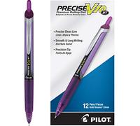 Pilot Precise V10 RT - Penna a sfera retrattile, punta tonda (1,0 mm), colore: viola, confezione da 12 (13459)