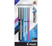 Pilot Precise V7 Rolling Ball Stick Pen with Liquid Ink 0.7mm Fine Point Harmony Color Collection 4 Pack