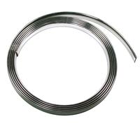 Profilo adesivo cromato - 4 m - 21 mm