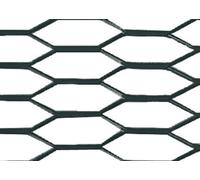 Pilot Racing Grill - Hexagon 8x25 mm - 100x33 cm - Nero anodizzato