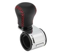 Pilot Revolve, pomello volante in pelle con cuciture rosse, staffa cromata