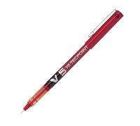 Pilot Roller inchiostro liquido V5 Punta 0,5 mm (Penna singola) - Rosso