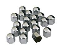 Copribulloni in acciaio cromato viti FIAT 500 F L R esagono da 19mm CHROMED CAPS