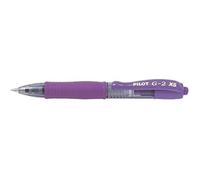 Pilot - Set di 3 mini penna roller inchiostro gel G2 XS7 Pixie tracciato 0,4 mm (sfera 0,7 mm) Viola