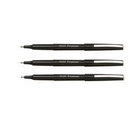Pilot Set di 3 pennarelli fineliner extra sottili 0,4 mm, colore: nero