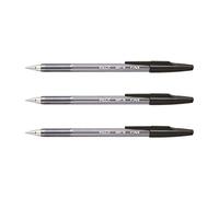 PILOT Set di 3 penne a sfera BP-S-F, colore: Nero