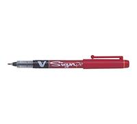 Pennarello V Signpen punta feltro - punta 2,00mm - rosso - Pilot