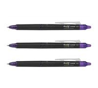 PILOT Set di 3 penne roller FRIXION POINT CLICKER, viola