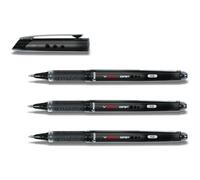PILOT Set di 3 penne roller V-BALL GRIP 10 punta in metallo 1 mm inchiostro liquido nero