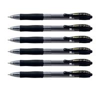 Pilot Set di 3 penne roller con inchiostro gel G-2, punta larga, 1 mm, colore: nero