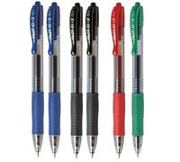 Pilot - set di 6 penne G2, 2 blu, 2 nera, 1 rossa e 1 verde