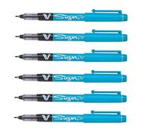 Pilot V Sign-Penna con punta da 2,0 mm, colore: nero 1 pezzo blu