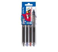 Pilot Set2Go Frixion Synergy Point Clicker, 0.5mm, Assorted, Pack of 4, S2G57197