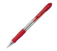 Penna a sfera a scatto Supergrip - punta media 1,0mm - rosso - pilot