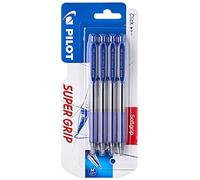 Pilot Supergrip-Blister di penne a sfera a scatto, confezione da 4
