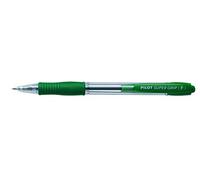 Pilot Supergrip Neon XS, penna a sfera a scatto, verde, verde