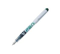 PILOT Set di 3 penne stilografiche monouso V-Pen cancellabili, colore: verde