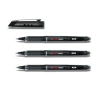 PILOT Set di 3 penne roller V-BALL GRIP 10 punta in metallo 1 mm inchiostro liquido nero