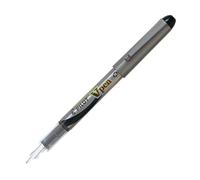 Pilot V Pen - Penna stilografica usa e getta, punta media, 10 pezzi, colore: Nero