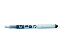 Pilot V-Pen Silver - Pena Stilografica, Pacco da 12 pezzi, Nero 1 unità (Confezi