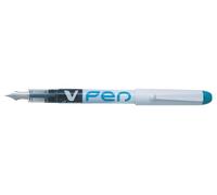 Pilot V Penna Monouso Stilografica Cancellabile Liquid Ink Pennino Medio 0.58