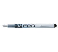 Pilot V Penna Monouso Stilografica Cancellabile Liquid Ink Pennino Medio 0.58
