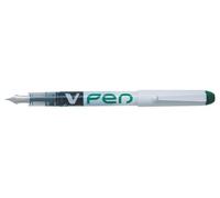 Pilot V Penna Monouso Stilografica Cancellabile Liquid Ink Pennino Medio 0.58