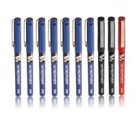 Pilot V5 Roller Fine Ball Pen confezione da 10 (7 blu, 2 neri, 1 rosso)